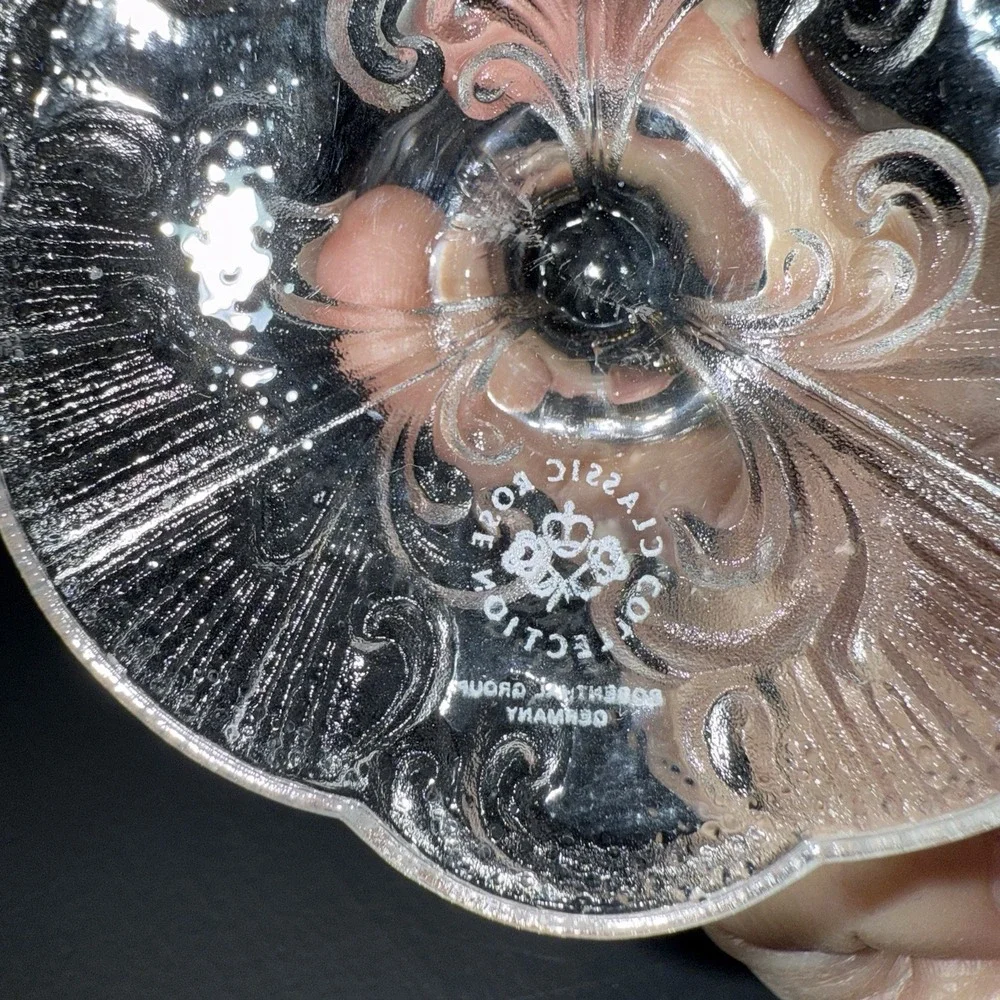 Vintage 5 Rosenthal Monbijou Classic Rose Tulip German Beer Crystal Ornate‎ Base